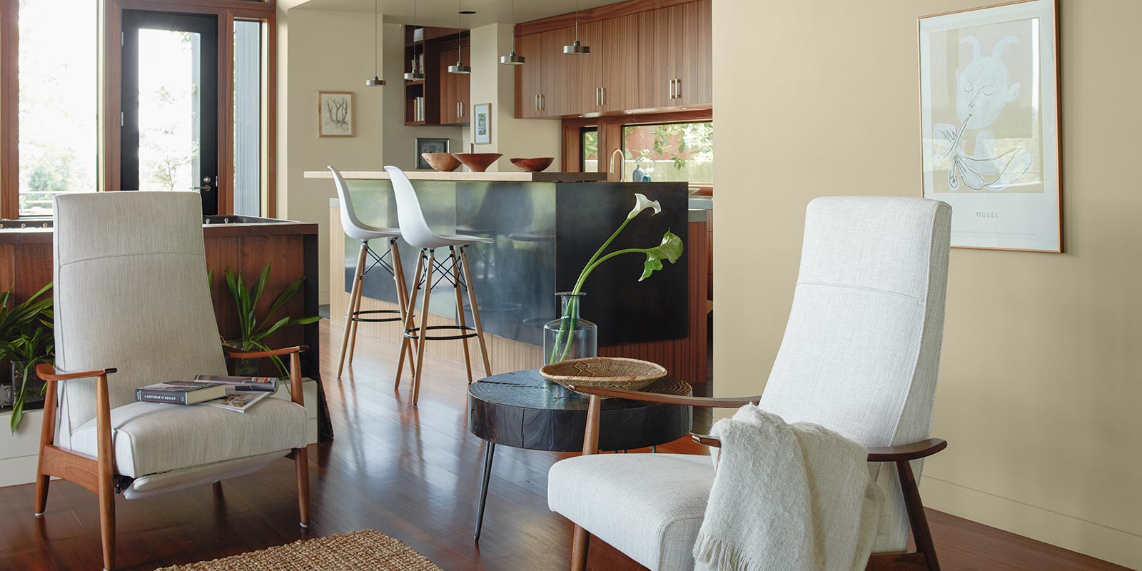 Benjamin Moore Living Room with Chairs